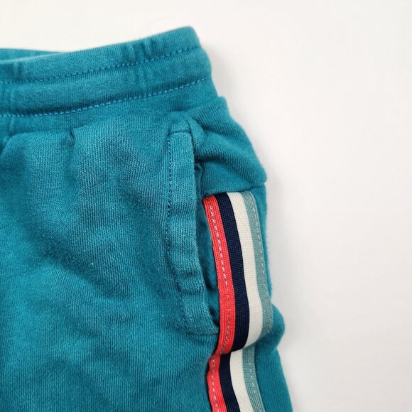Tea Collection Kids Stripe-Out Jogger Pants Teal sz 5 Play Condition - Picture 3 of 10